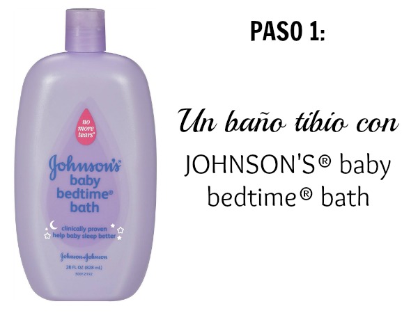 Paso 1 Johnsons Baby Bedtime Bath | @yosoymamipr