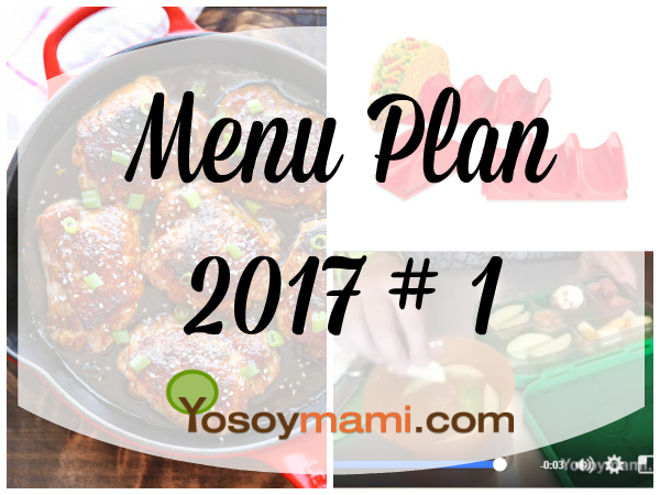 Menu Plan 2017-1 | @yosoymamipr